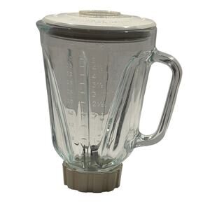 Vintage Glass‎ Blender Jar Replacement Pitcher w/Lid & Blade - 5-Cup - Unbranded